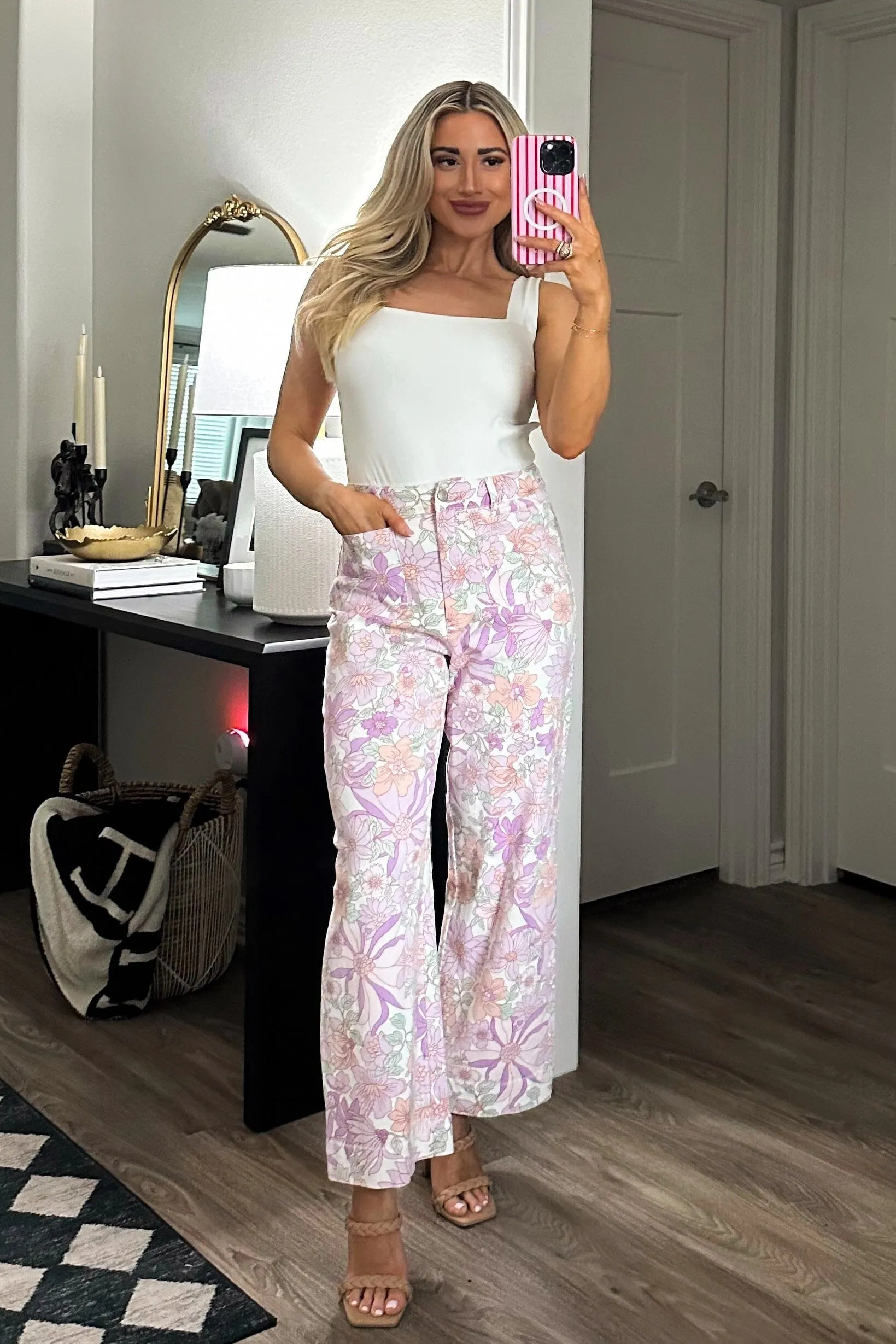 Adair Open Back Square Neck Bodysuit: White