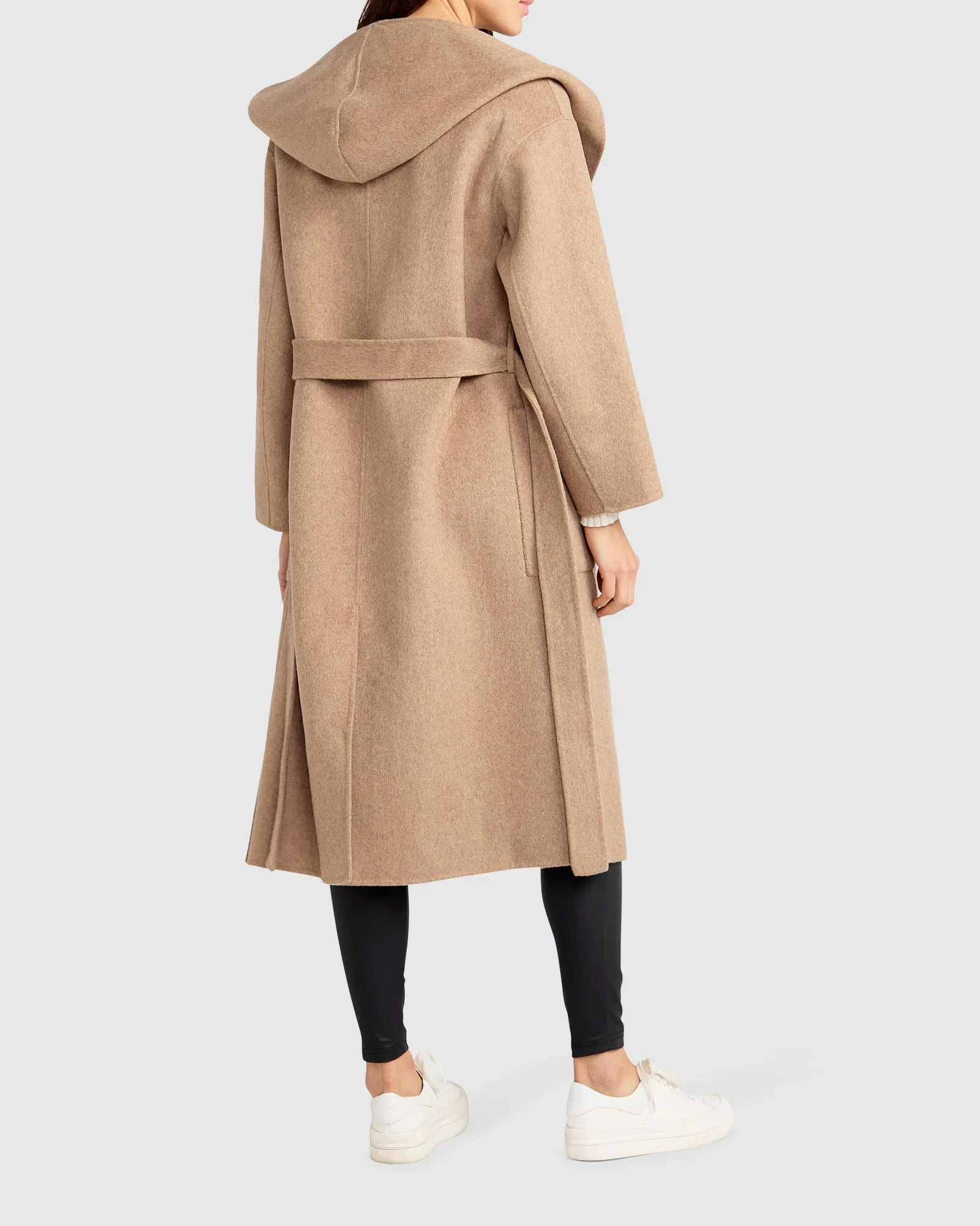 Arcadia Oversided Coat with Hood - Oat