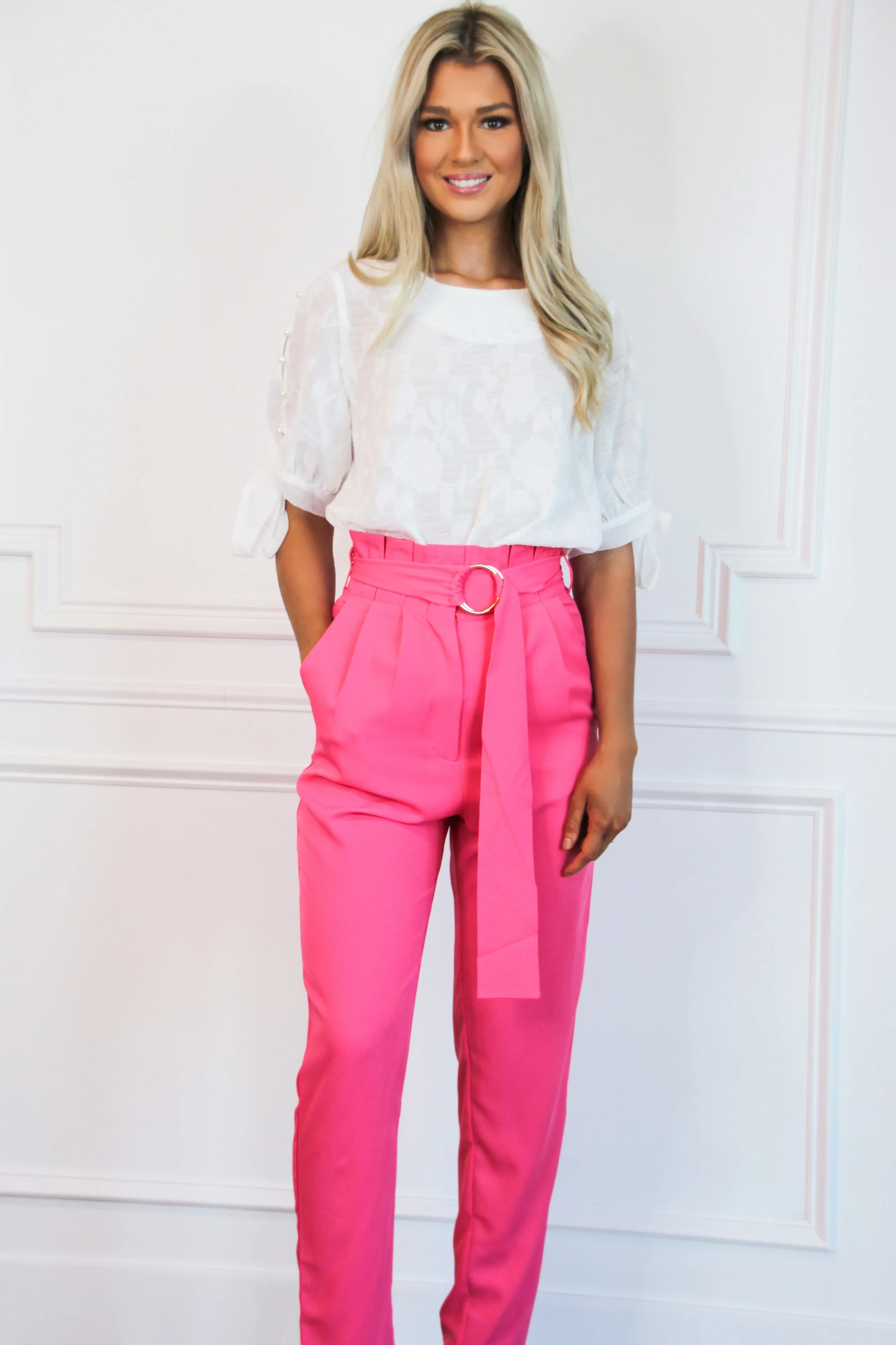 Barbie Girl Pants: Fuchsia