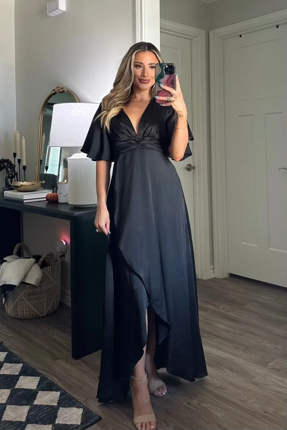 Before You Go Maxi Dress: Black