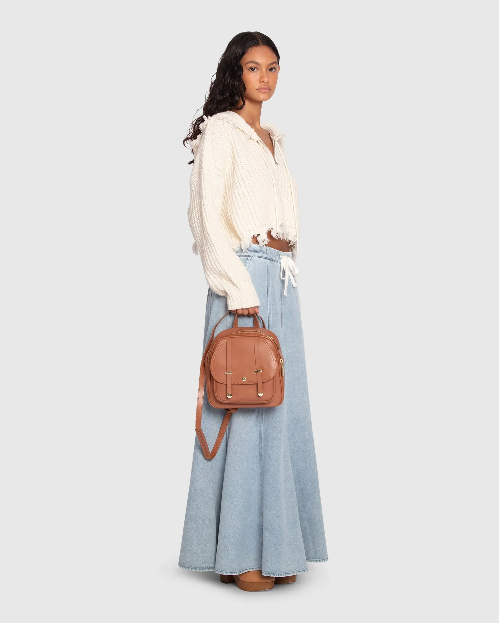 Bold Love Maxi Skirt - Stonewash