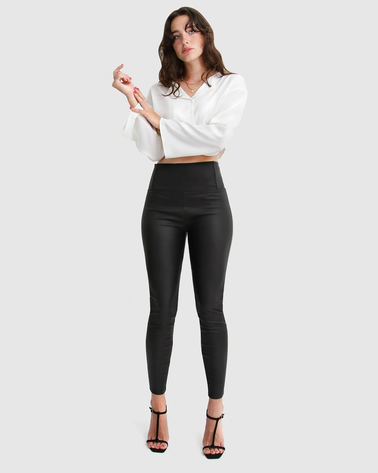 City Slicker Coated Legging - Black