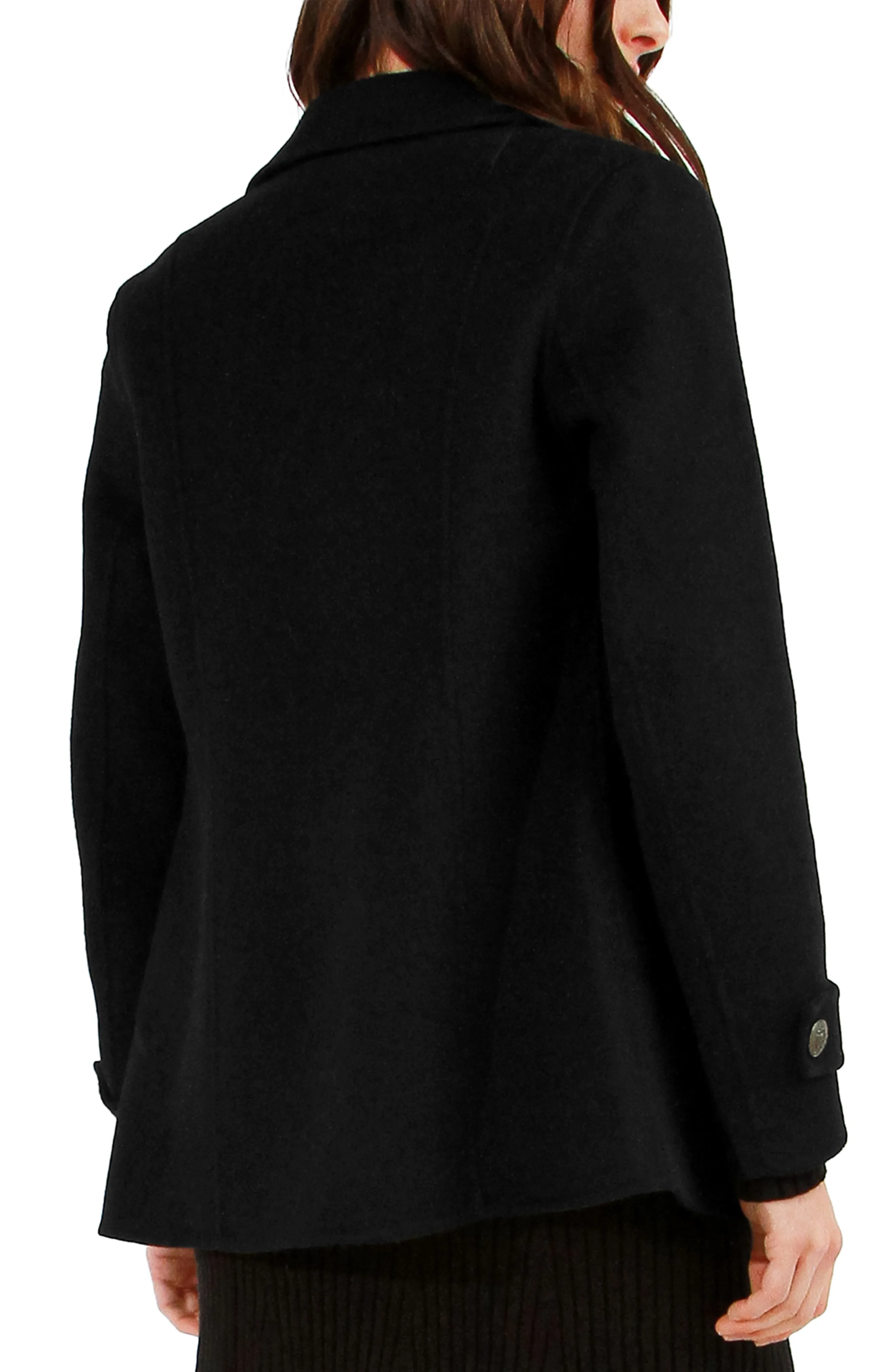 Forget You Military Peacoat - Black