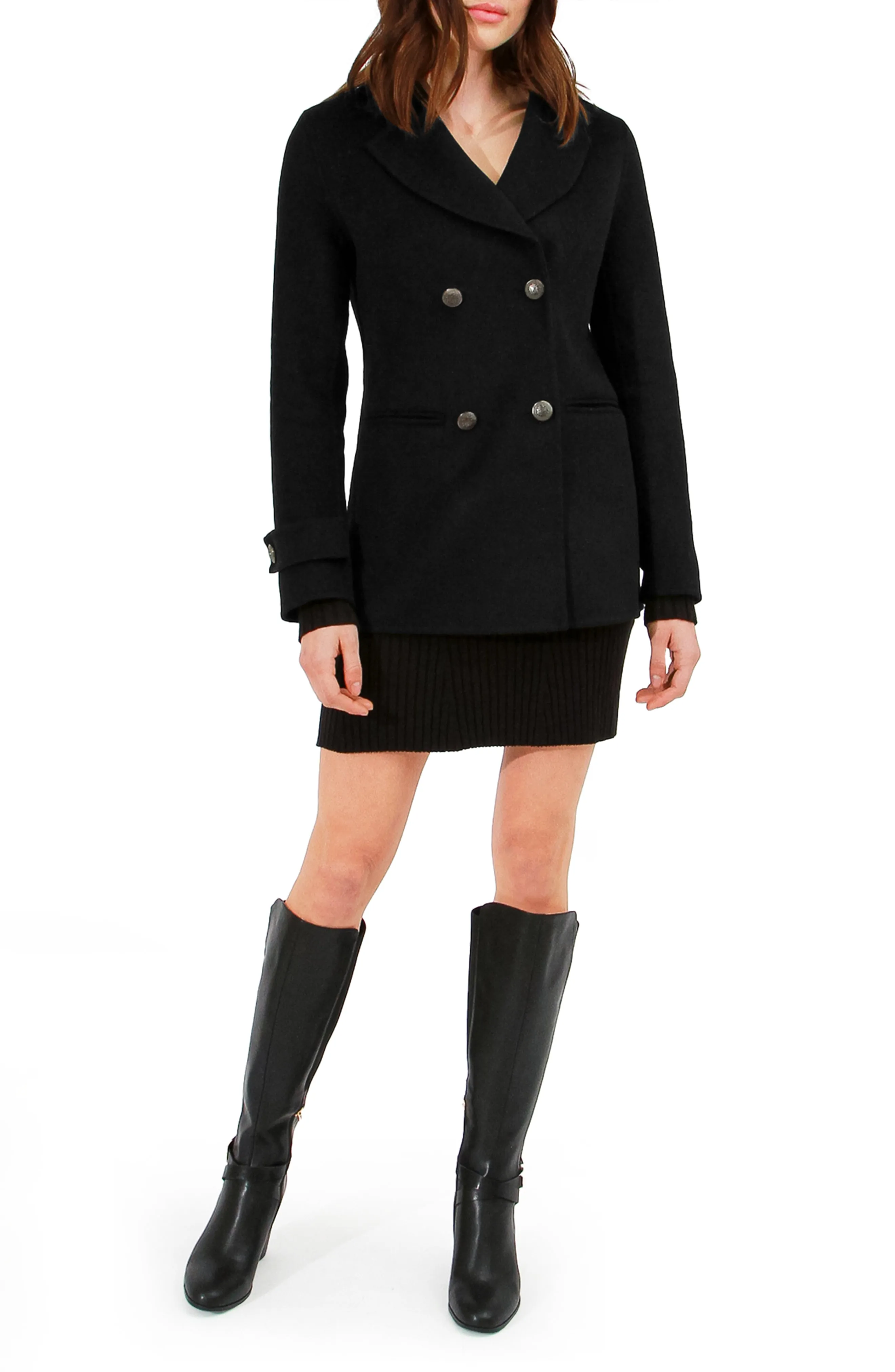 Forget You Military Peacoat - Black