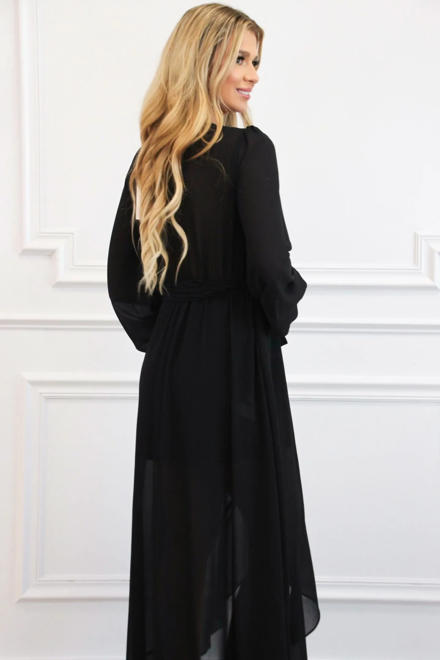 Found Your Love Maxi Dress: Black