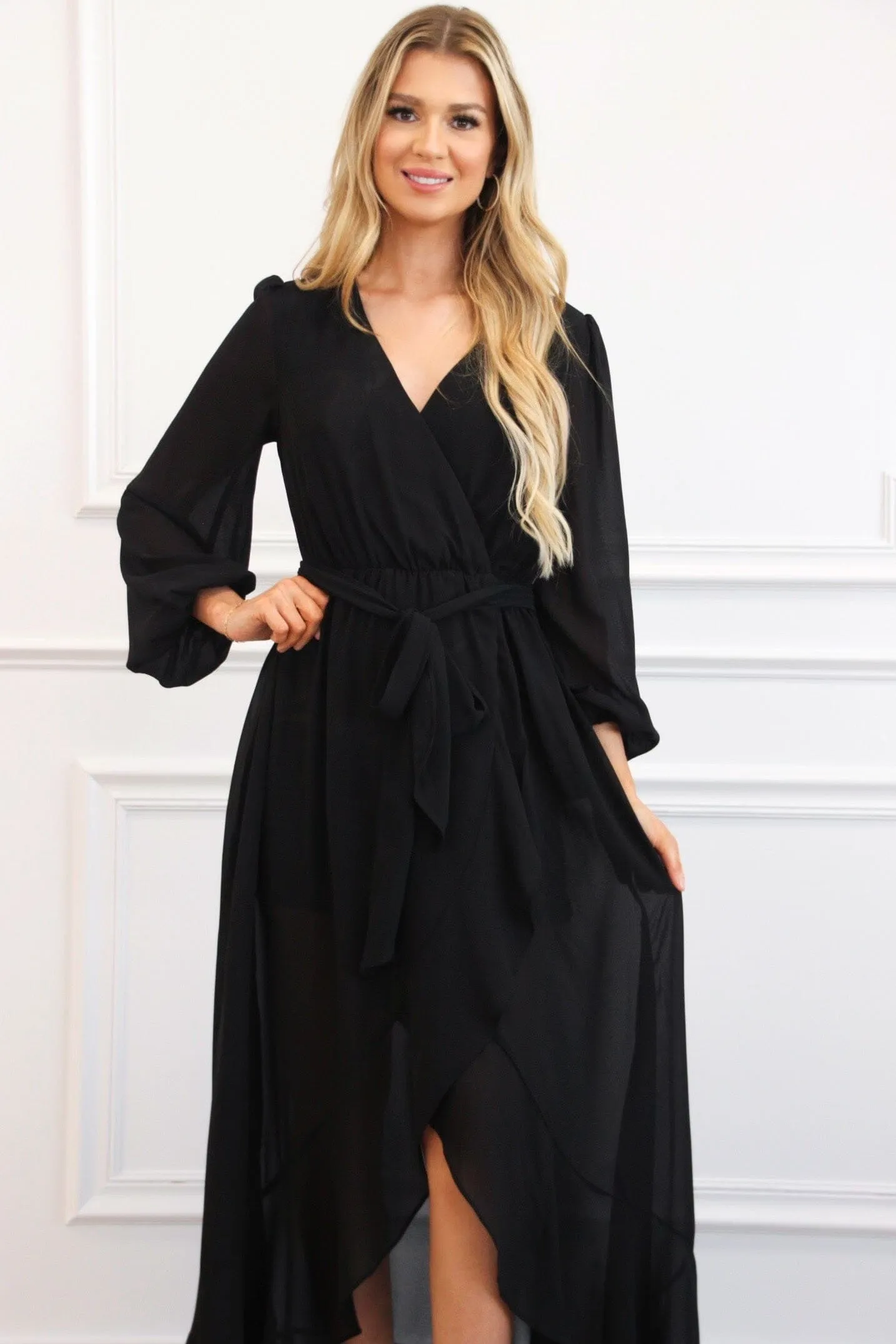 Found Your Love Maxi Dress: Black