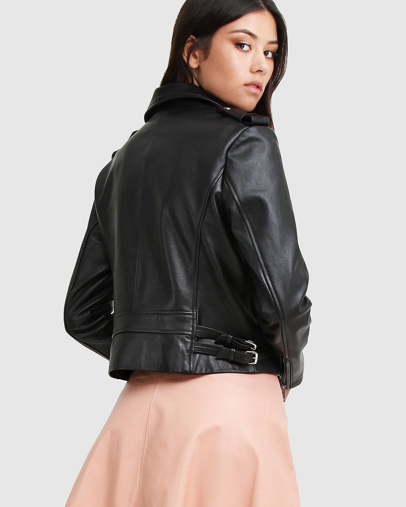 Just Friends Leather Jacket - Black