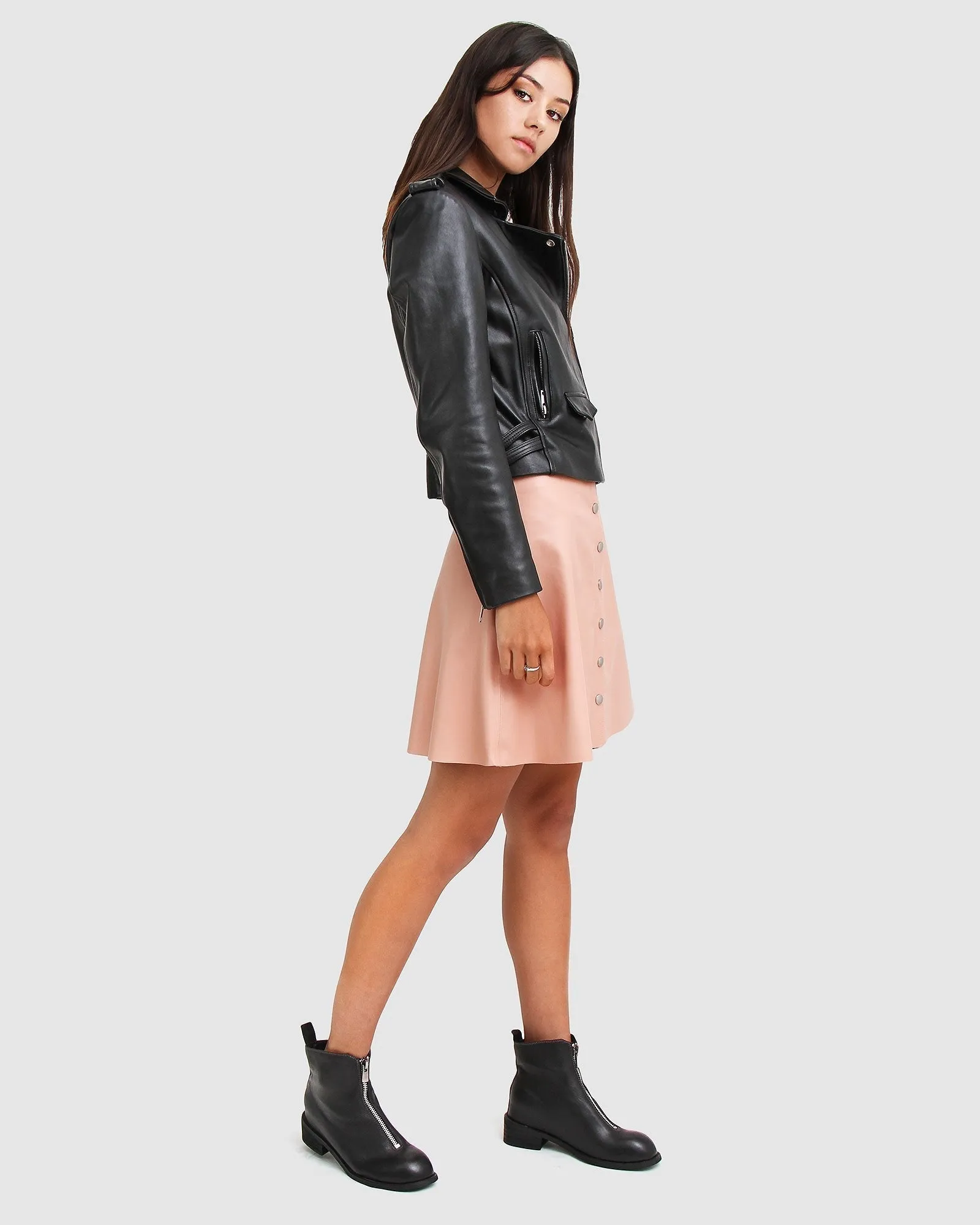 Just Friends Leather Jacket - Black