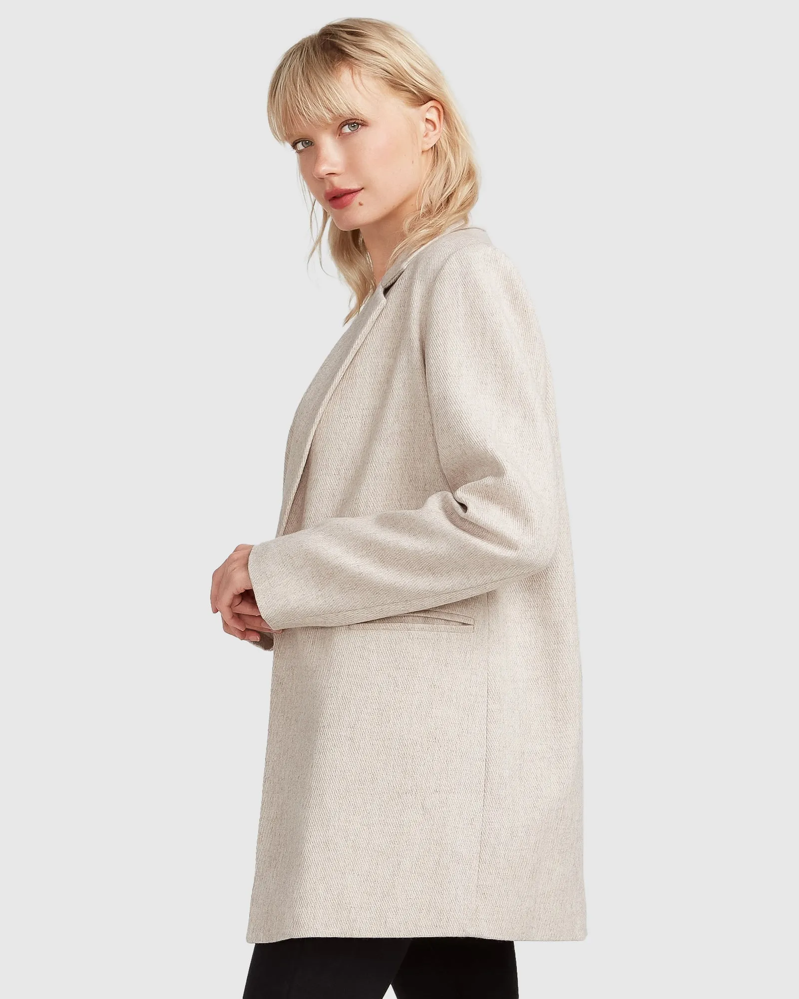 Kensington Oversized Coat - Natural
