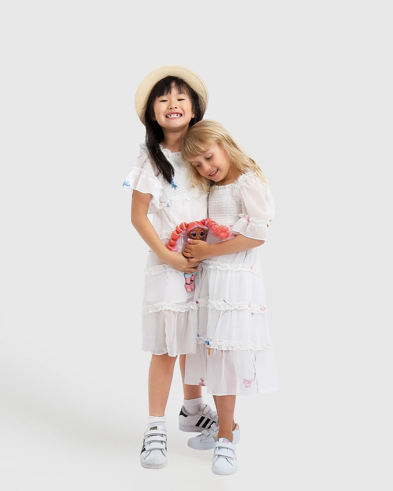 La Fille Tiered Dress - White