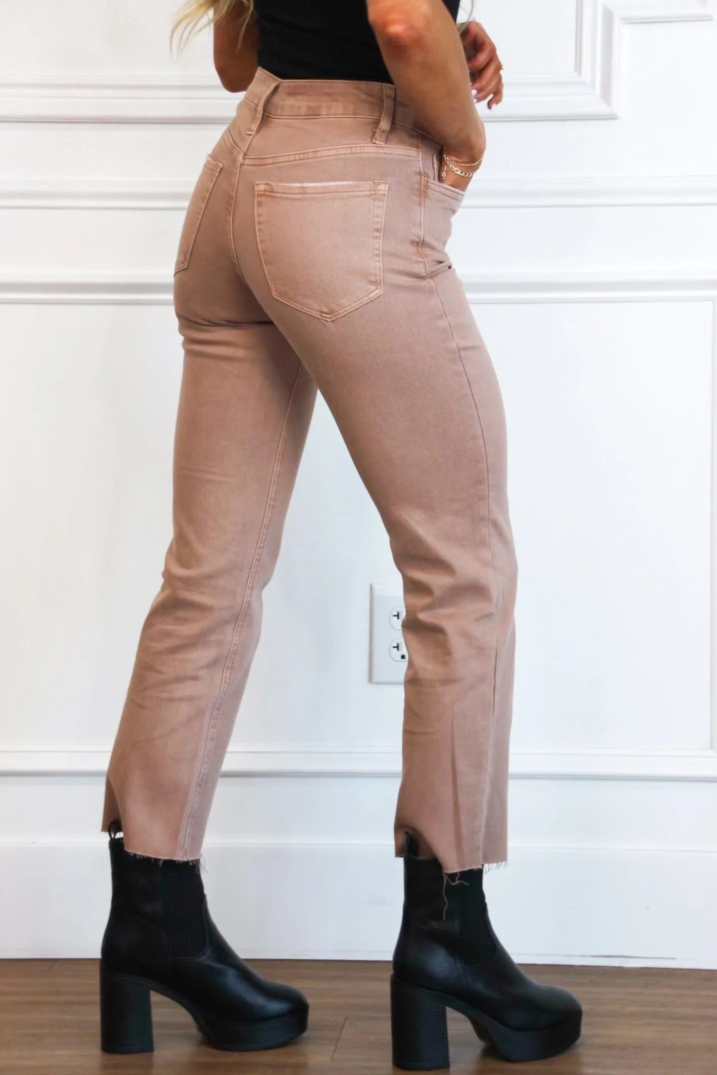 Leading the Way Straight Denim: Clay