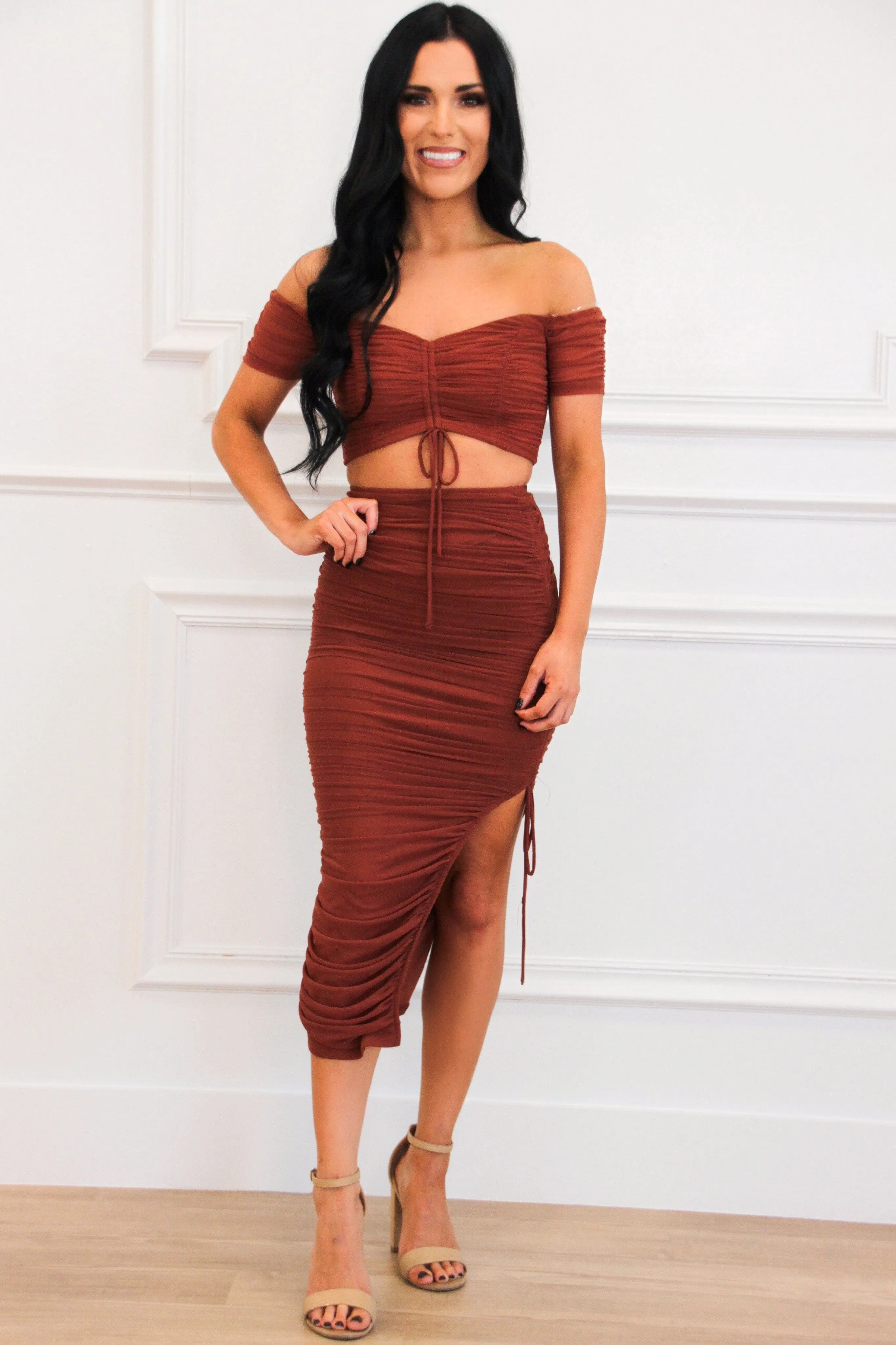 Lose You to Love Me Two Piece Set: Brick