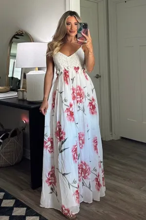 Love Me Tender Maxi Dress: Floral
