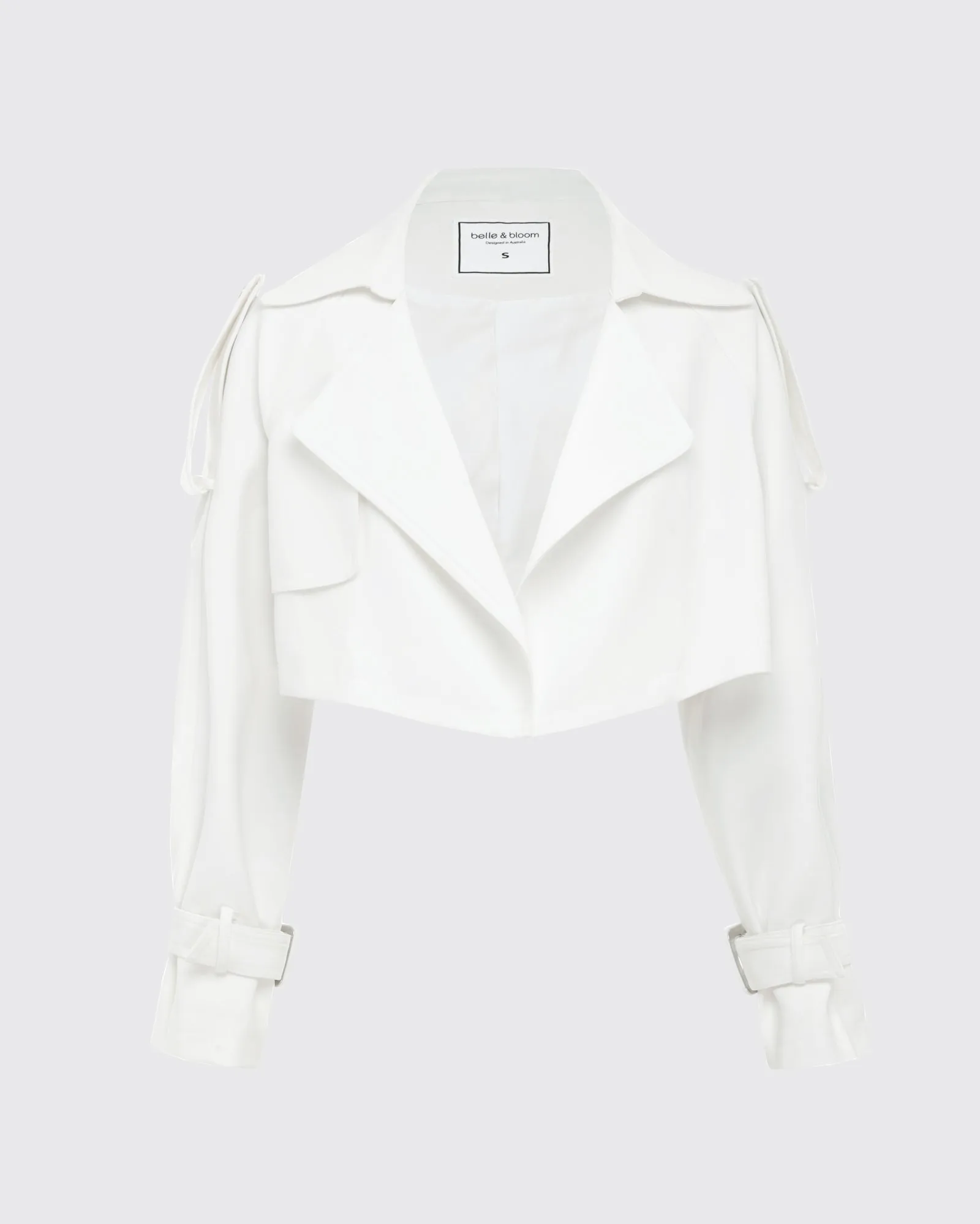 Manhattan Cropped Trench - Off-White