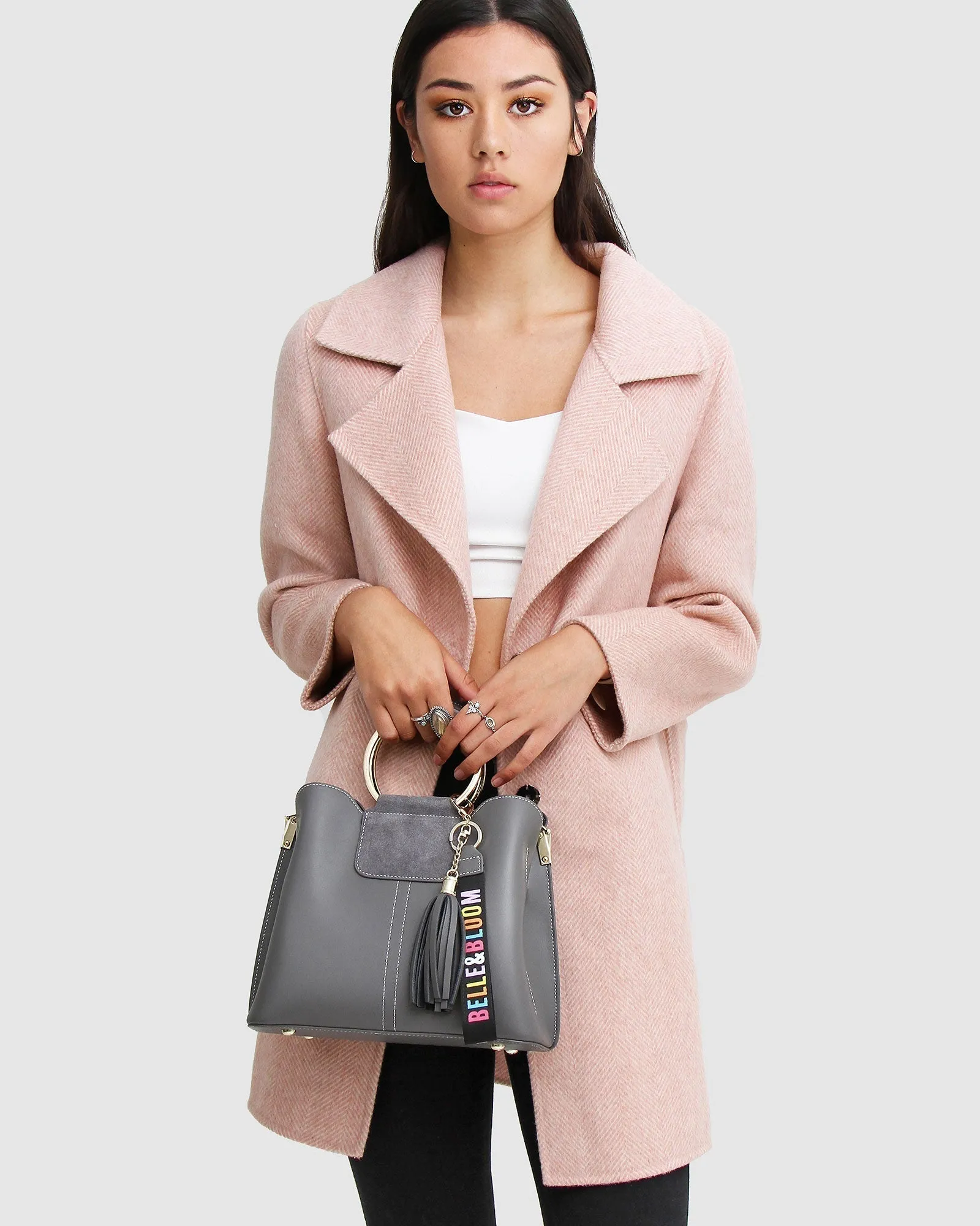 NEW FIT Ex-Boyfriend Wool Blend Oversized Jacket - Blush