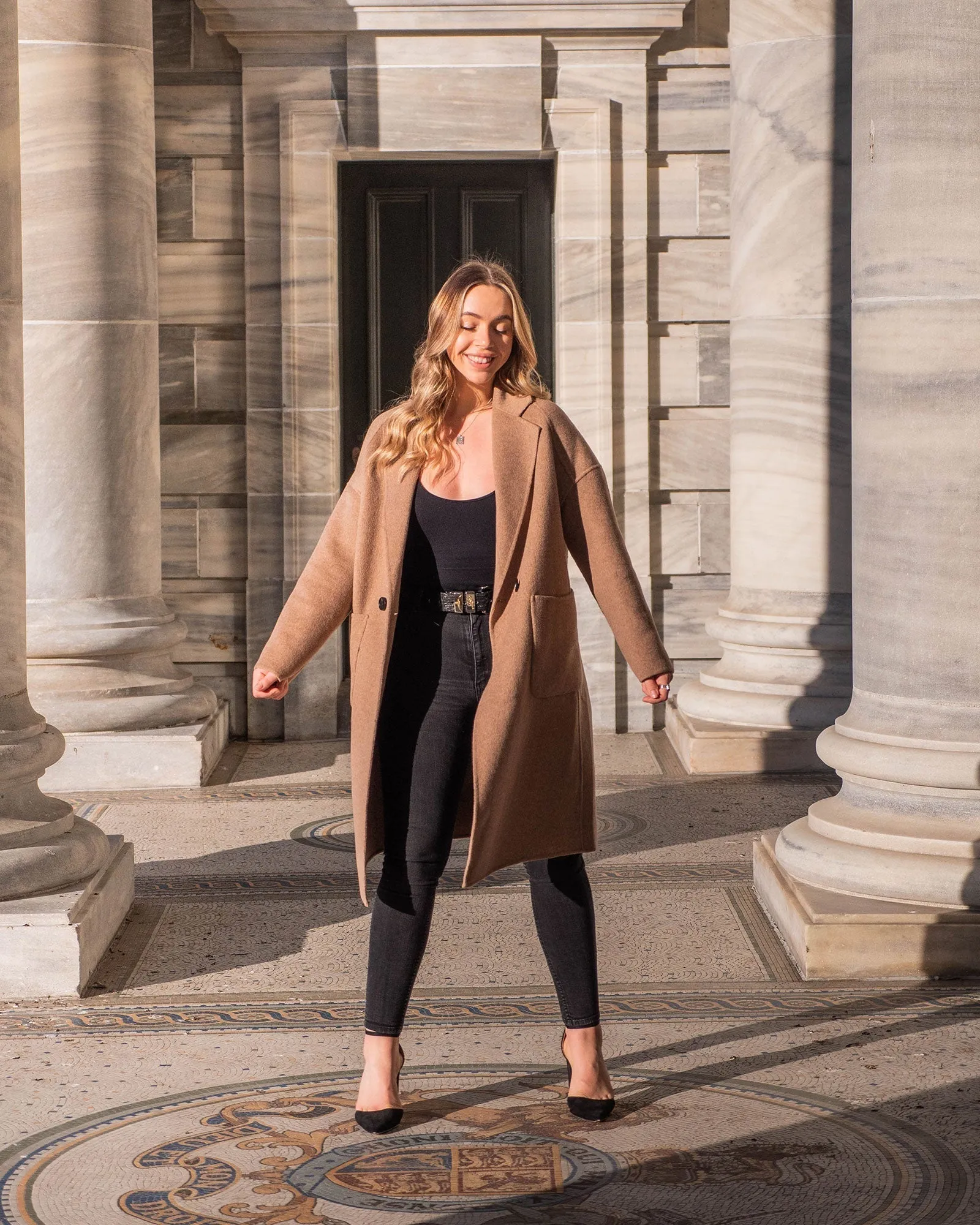 Publisher Double-Breasted Wool Blend Coat - Oat