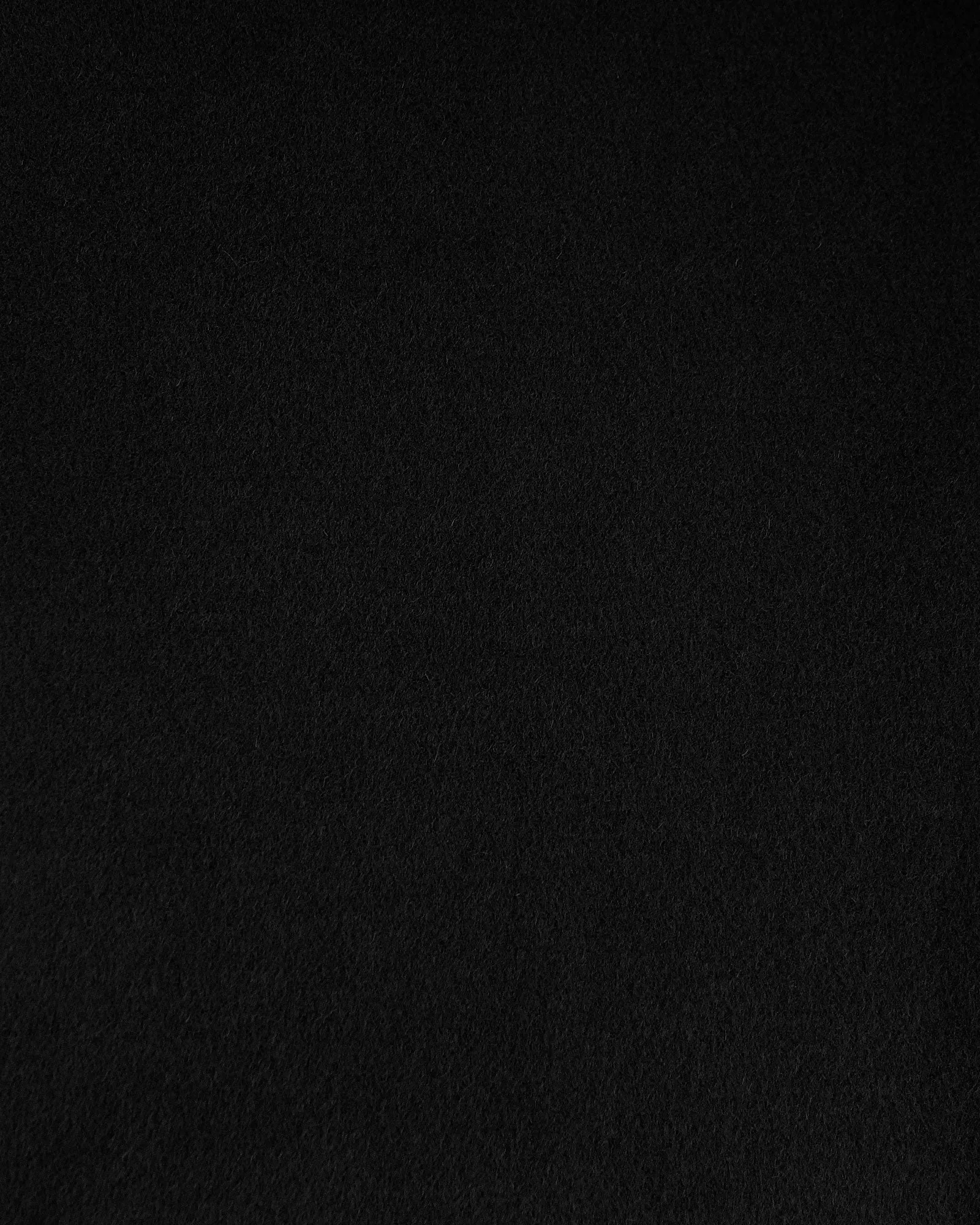Runaway Wool Blend Robe Coat - Black