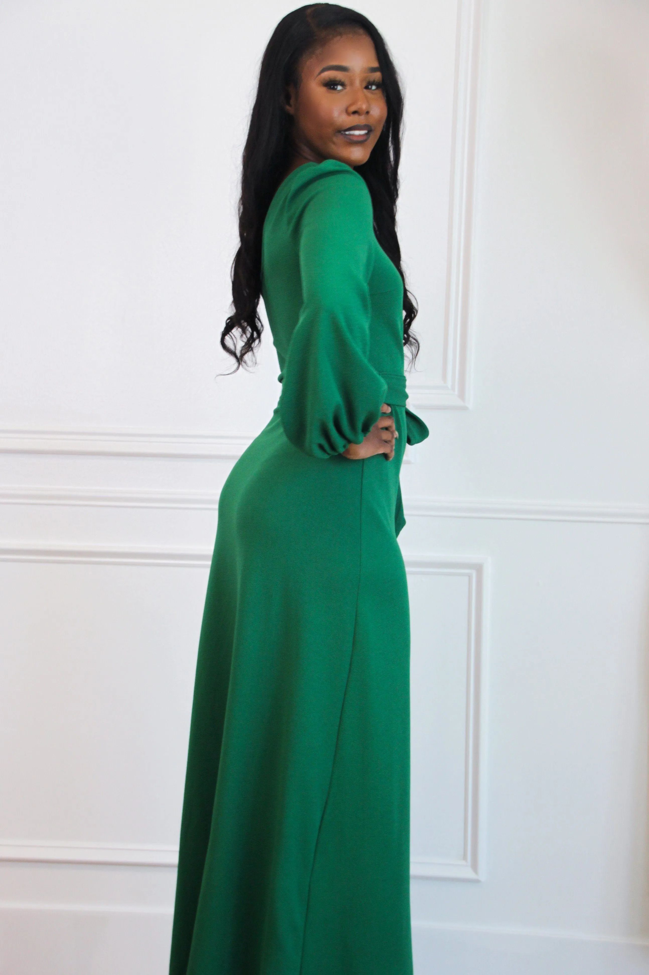 Spin You Around Maxi Dress: Kelly Green