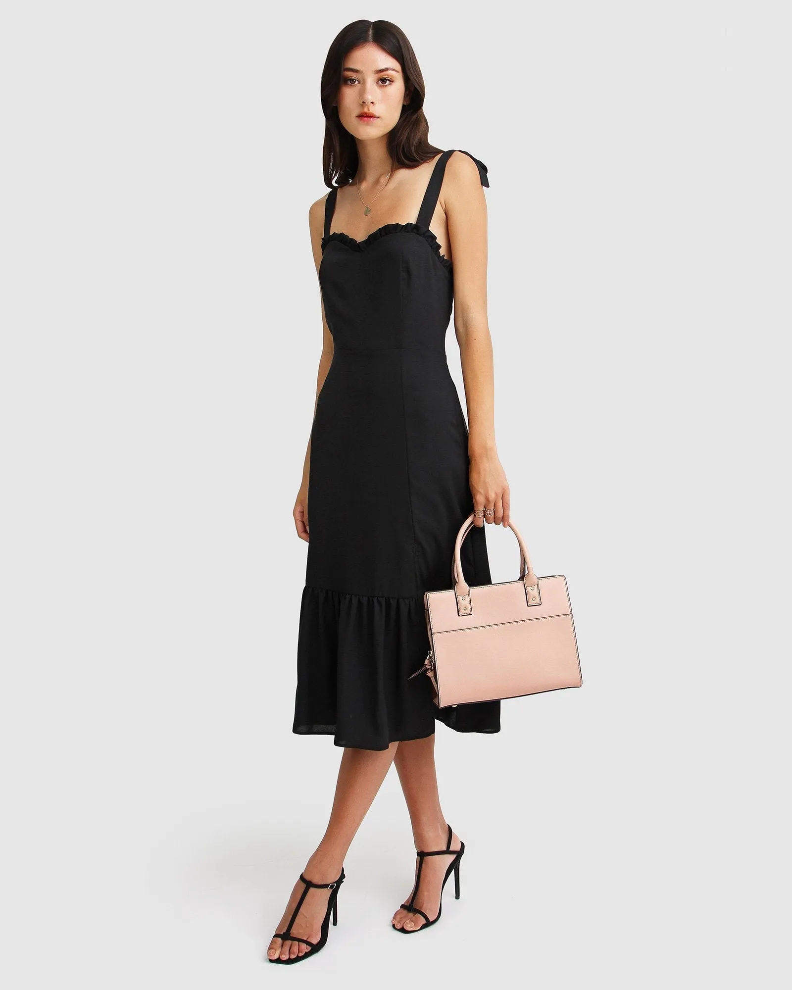 Summer Storm Midi Dress - Black