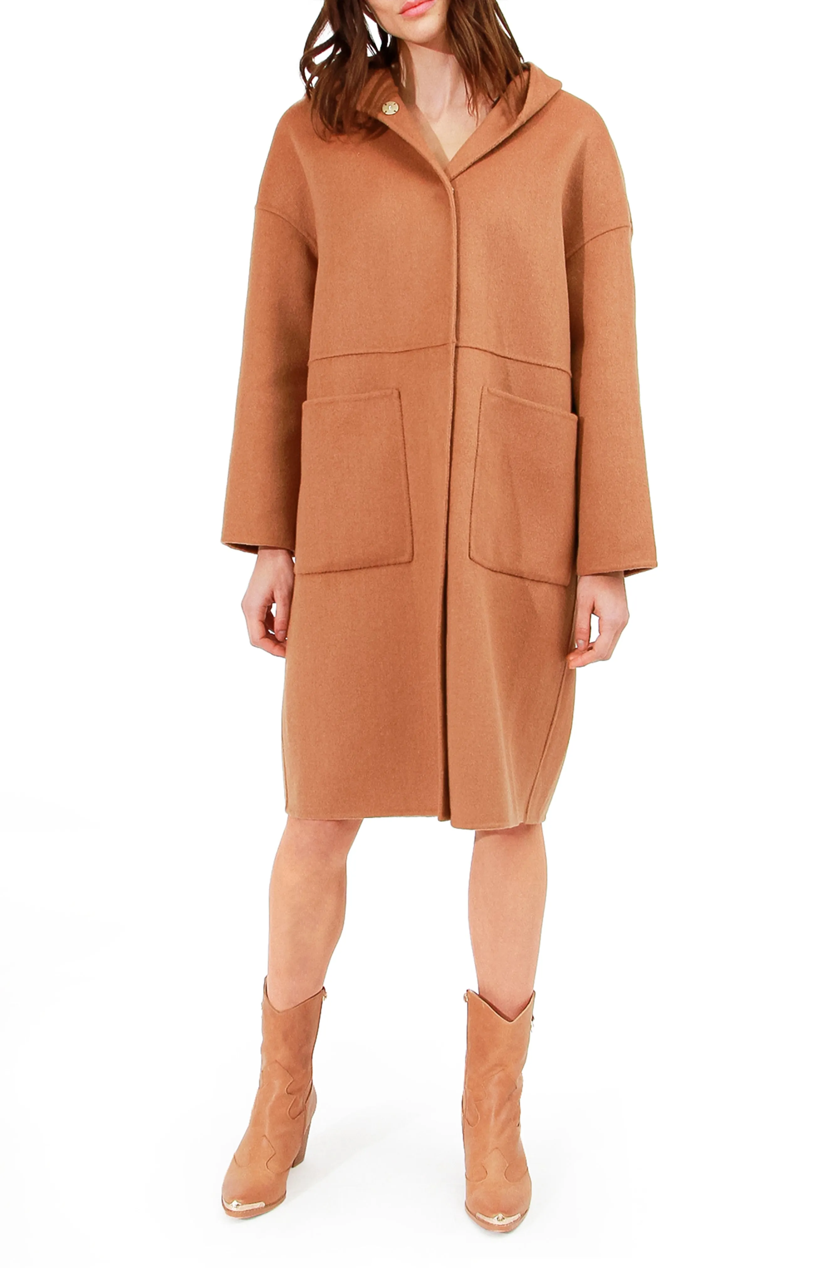 Sunday Morning Hooded Coat - Camel