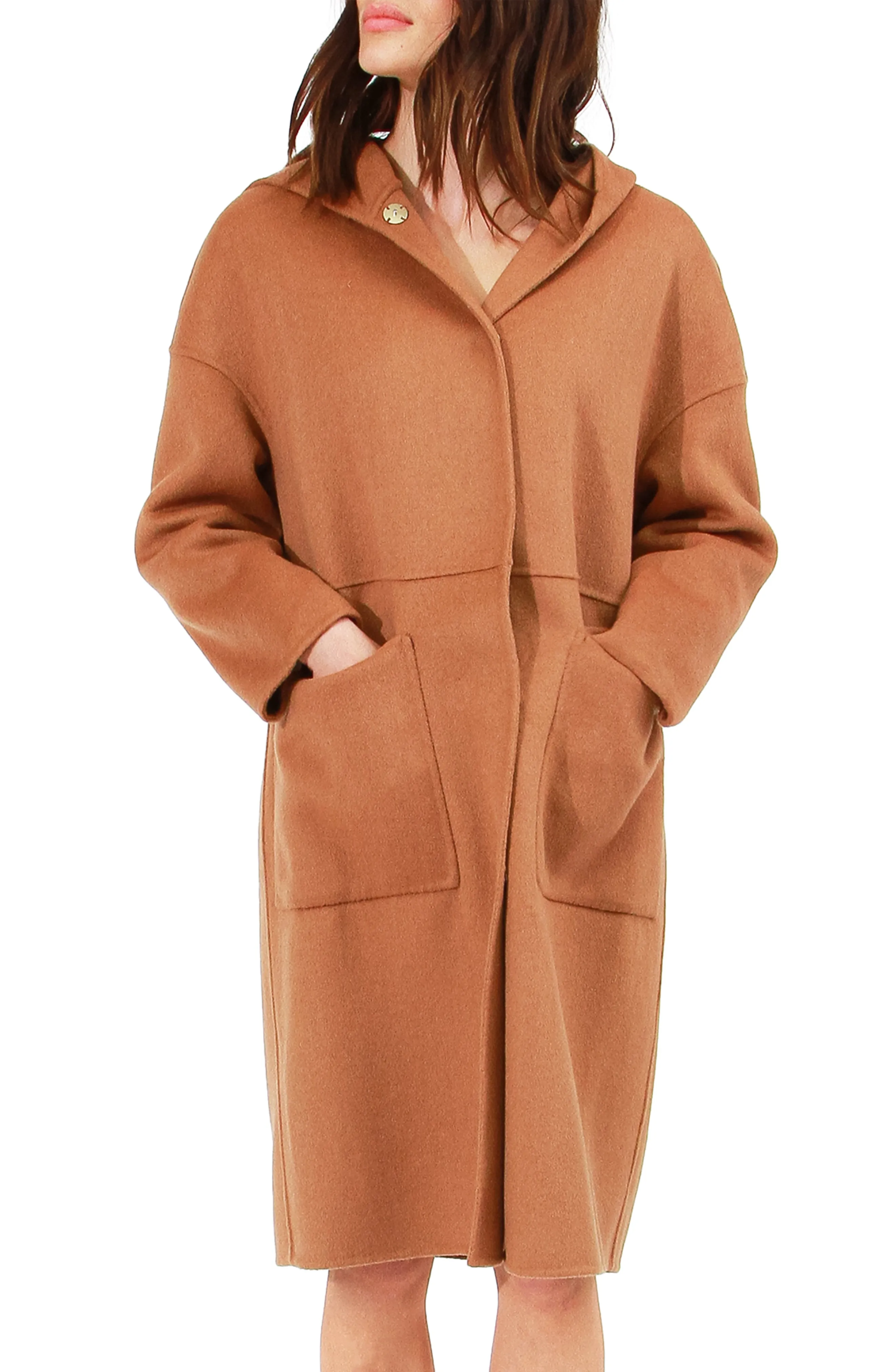 Sunday Morning Hooded Coat - Camel