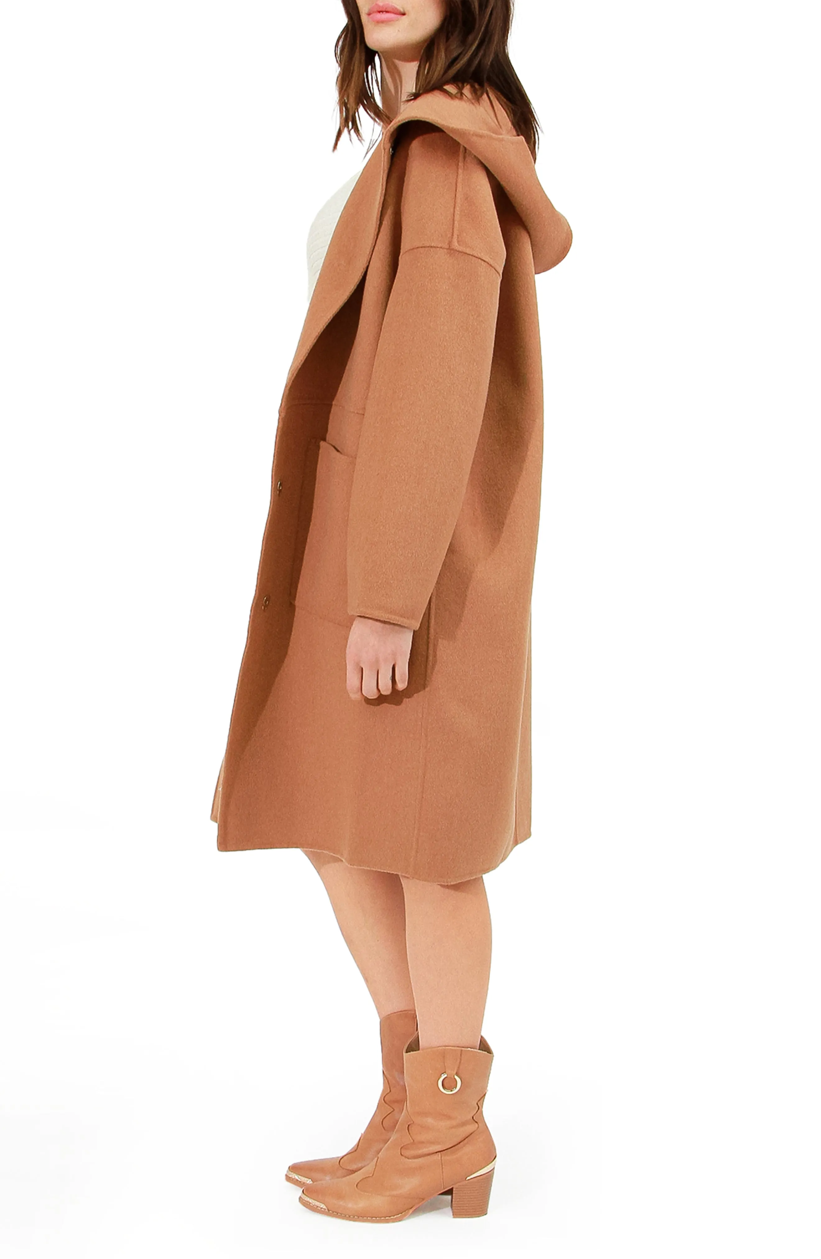 Sunday Morning Hooded Coat - Camel