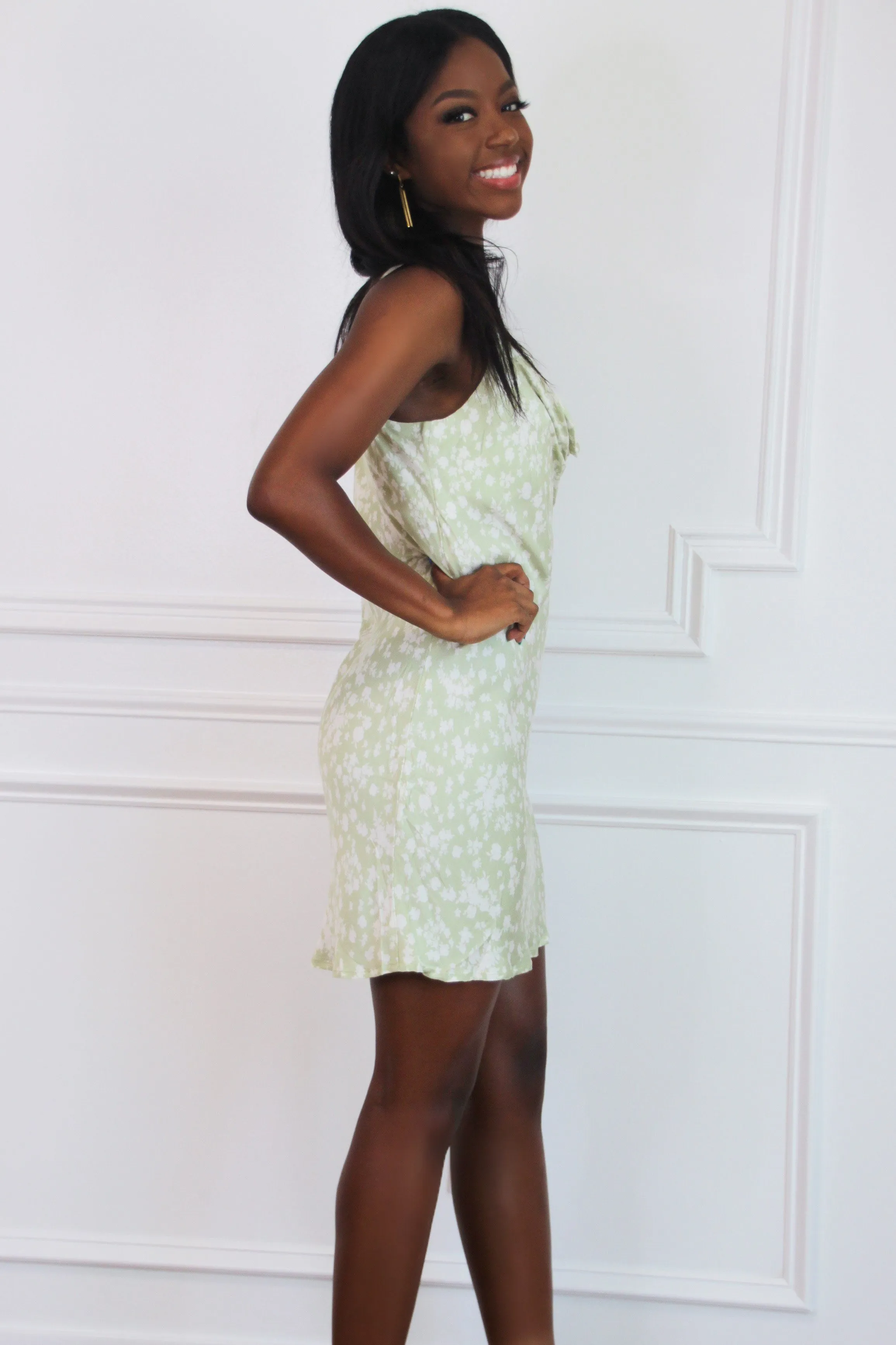 Sweet Escape Dress: Sage