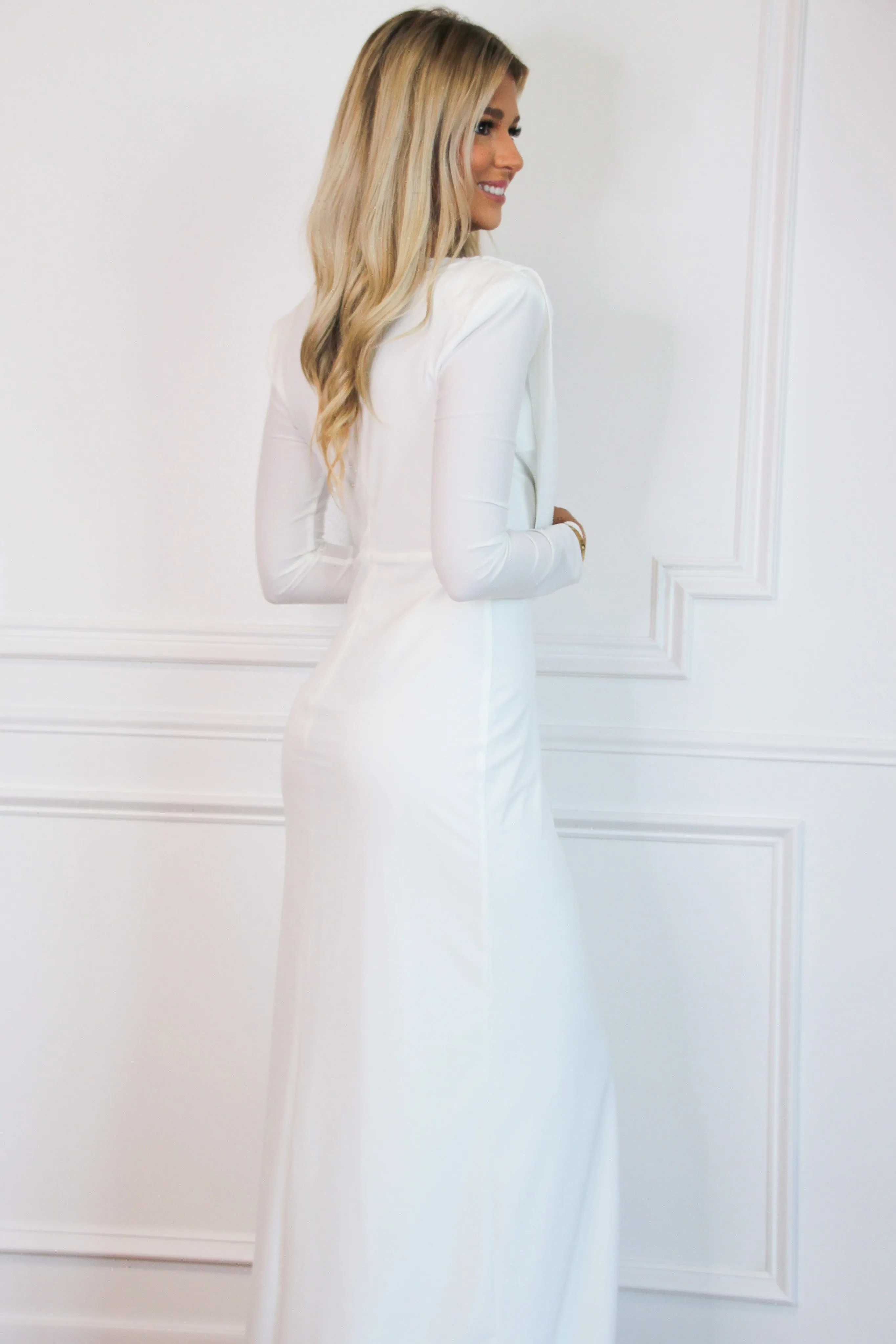 To Have and To Hold Maxi Dress: White
