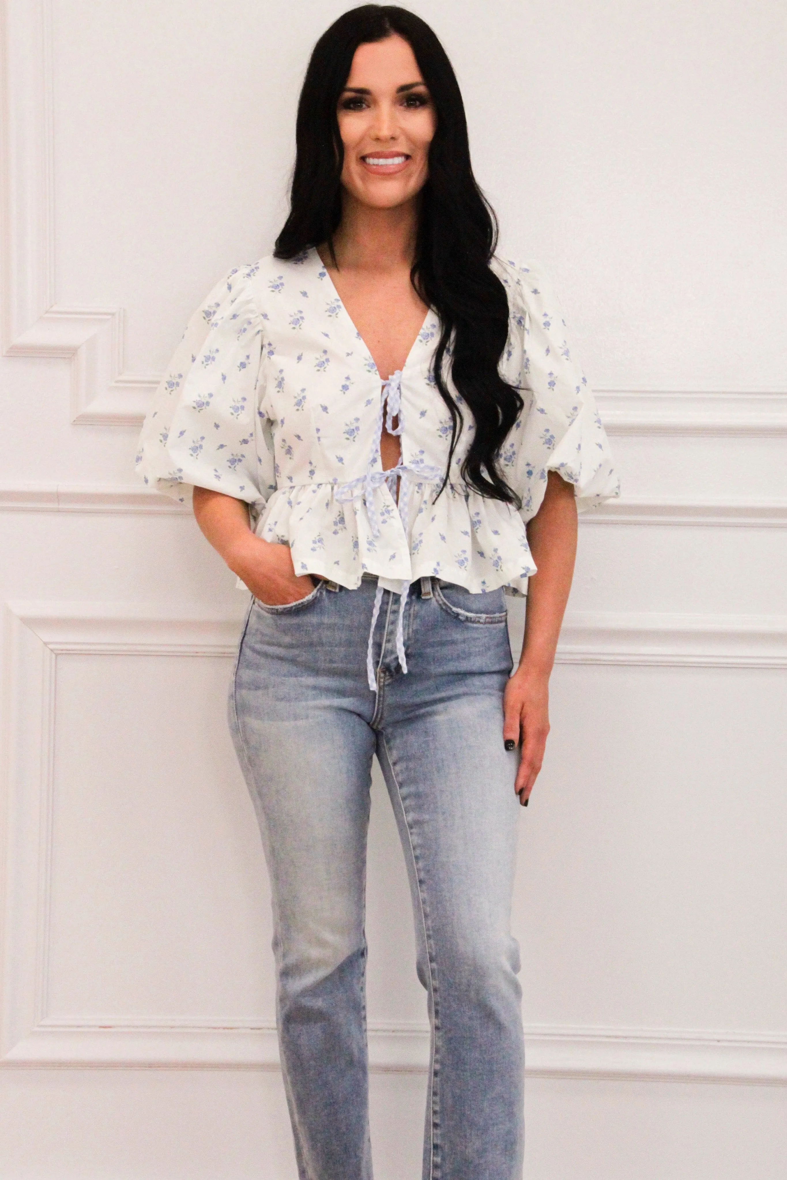 Tobey High Rise Denim: Light Wash
