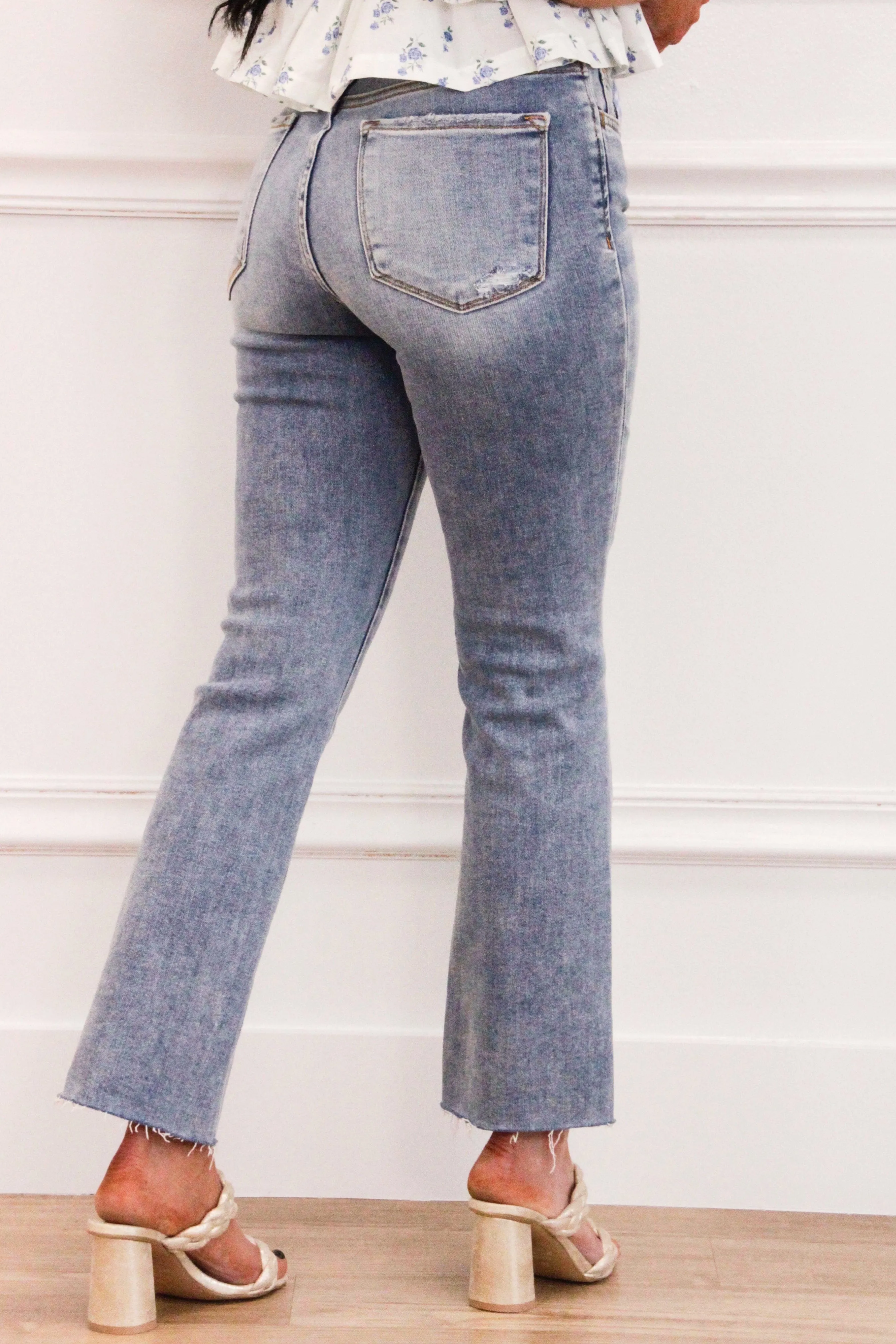 Tobey High Rise Denim: Light Wash