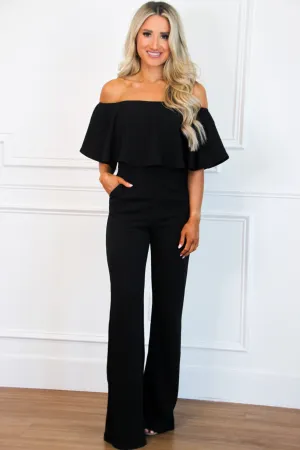 Under Your Spell Jumpsuit: Black