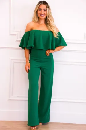Under Your Spell Jumpsuit: Green