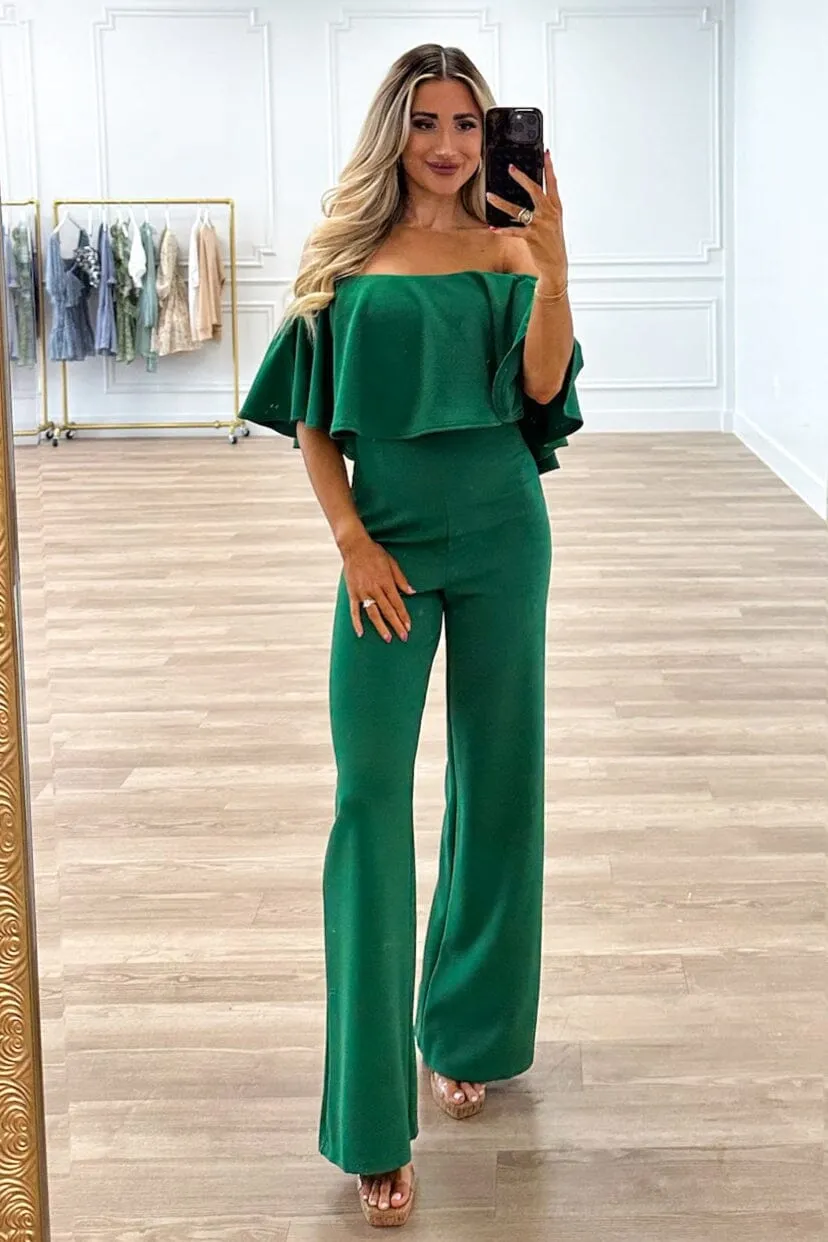 Under Your Spell Jumpsuit: Green