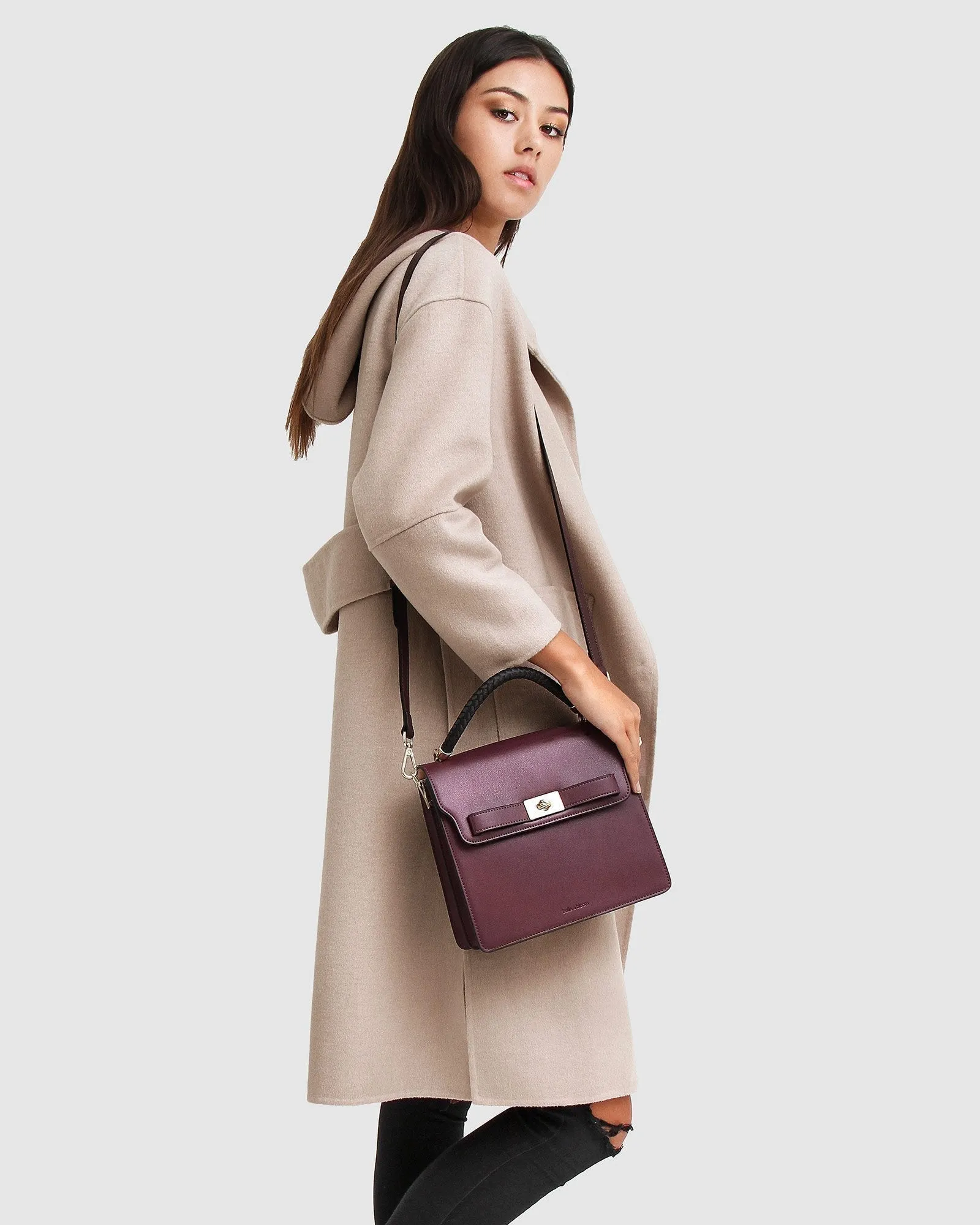 Walk This Way Wool Blend Oversized Coat - Sand