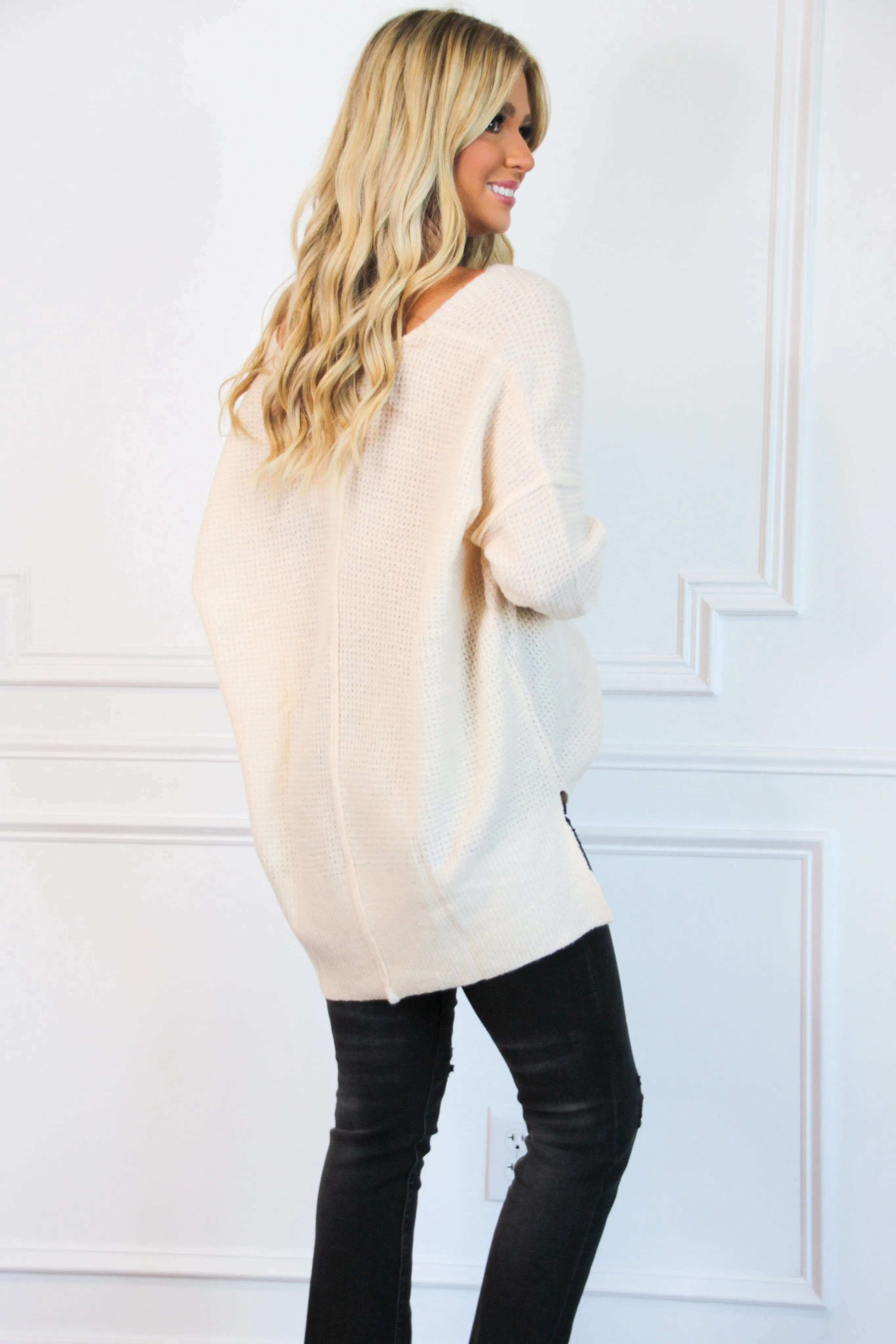 Warm and Cozy Oversized Sweater: Stone