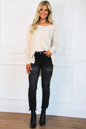 Warm and Cozy Oversized Sweater: Stone