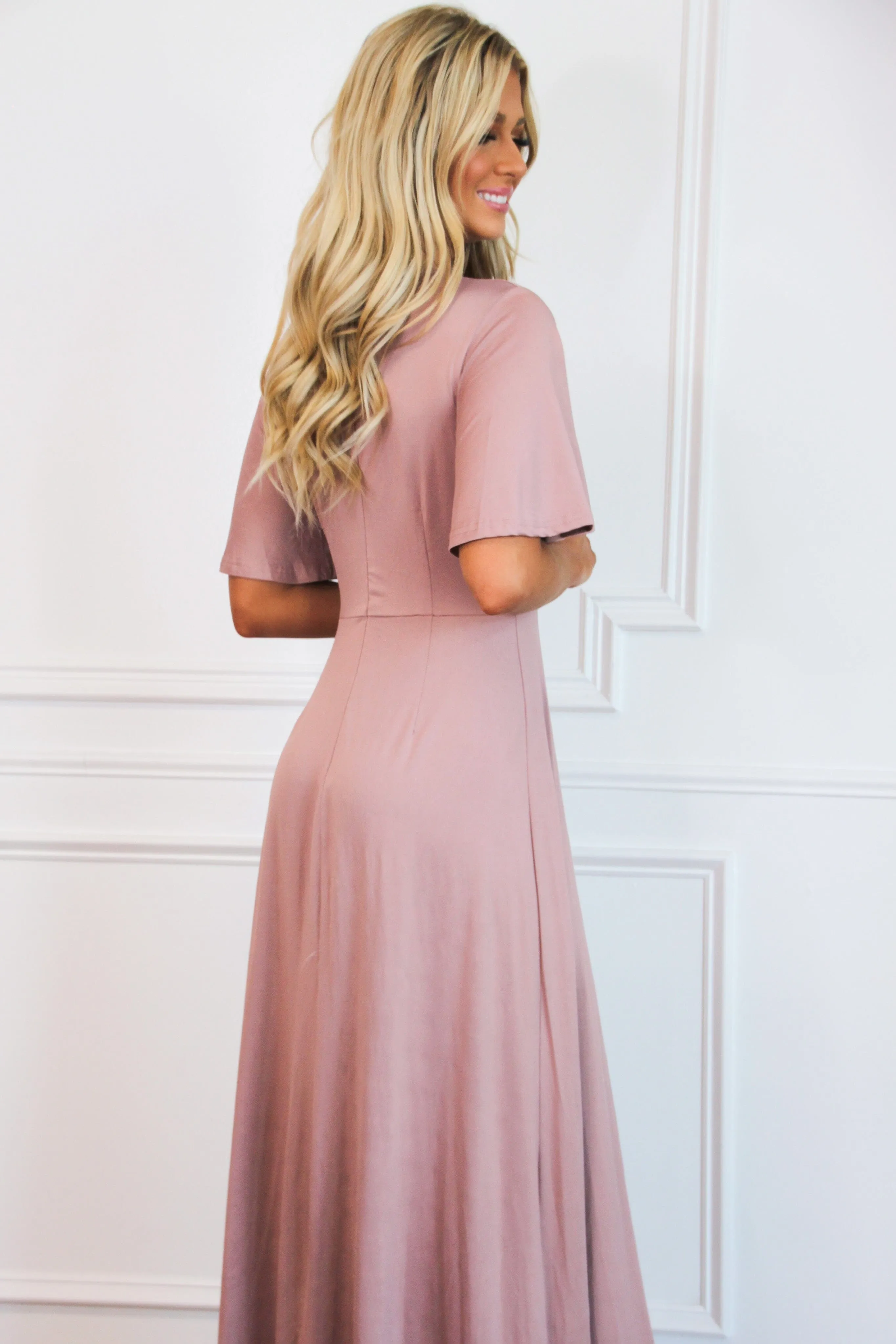 Who to Love Maxi Dress: Mauve